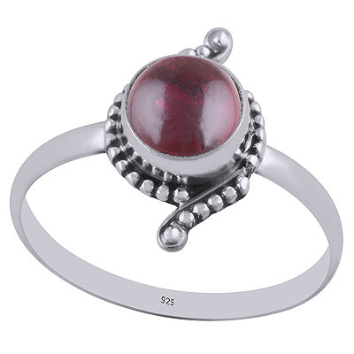 Garnet 925 Sterling Silver Ring - R3402779-2