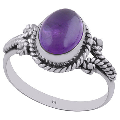 Amethyst 925 Sterling Silver Ring - R3402783-1