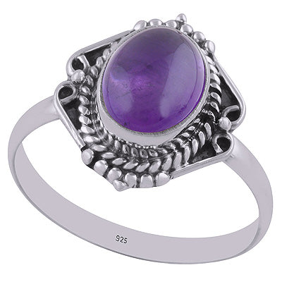 Amethyst 925 Sterling Silver Ring - R3402786-1