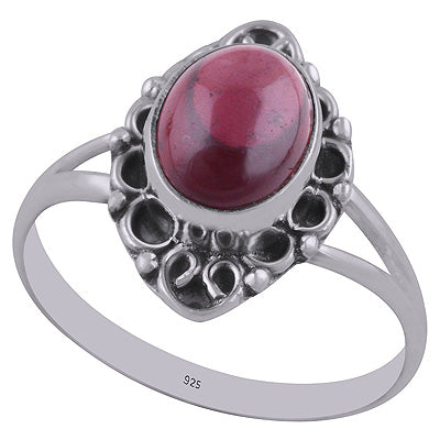 Garnet 925 Sterling Silver Ring - R3402787-2