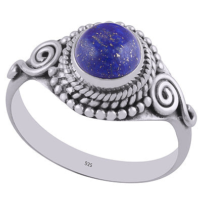 Lapis 925 Sterling Silver Ring - R3402793-6