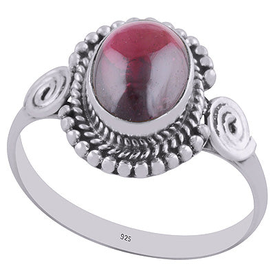 Garnet 925 Sterling Silver Ring - R3402800-2