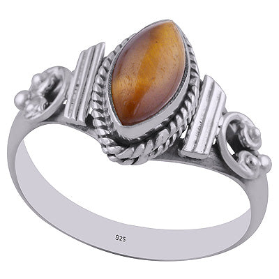 Tiger's Eye 925 Sterling Silver Ring - R3402805-6