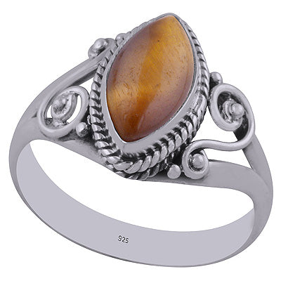Tiger's Eye 925 Sterling Silver Ring - R3402808-7