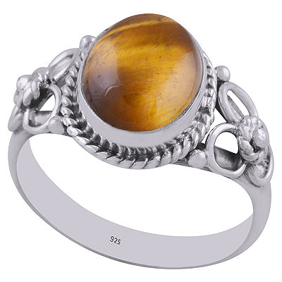 Tiger's Eye 925 Sterling Silver Ring - R3402812-6