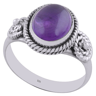 Amethyst 925 Sterling Silver Ring - R3402813-1