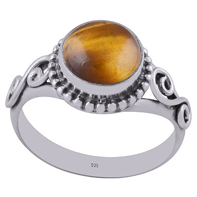 Tiger's Eye 925 Sterling Silver Ring - R3402819-6