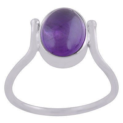 Amethyst 925 Sterling Silver Ring - R3402821-1