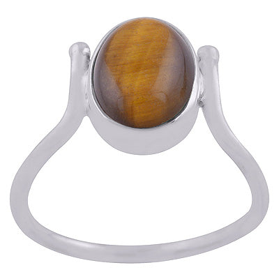 Tiger's Eye 925 Sterling Silver Ring - R3402821-6