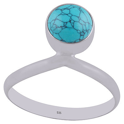Turquoise 925 Sterling Silver Ring - R3402829-2