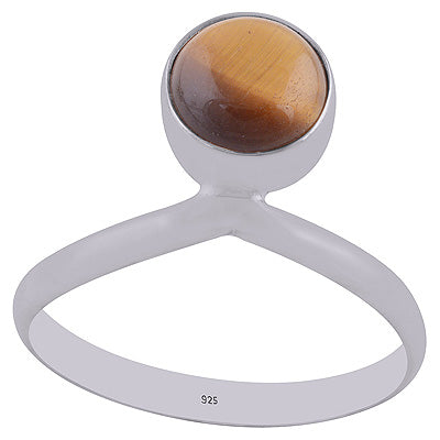 Tiger's Eye 925 Sterling Silver Ring - R3402829-6