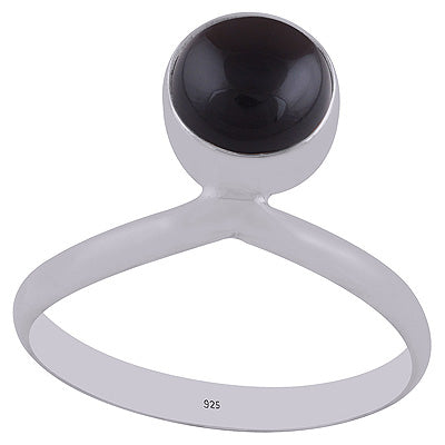 Black Onyx 925 Sterling Silver Ring - R3402829-8