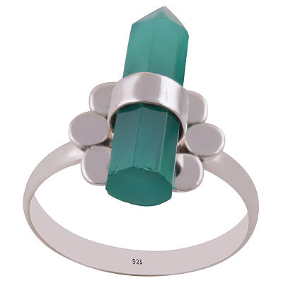 Green Onyx 925 Sterling Silver Ring - R3402838-11