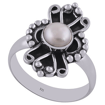 Pearl 925 Sterling Silver Ring - R3402847-13