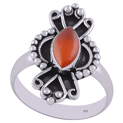 Carnelian 925 Sterling Silver Ring - R3402847-7