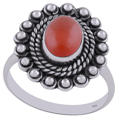 Carnelian 925 Sterling Silver Ring - R3402848-6