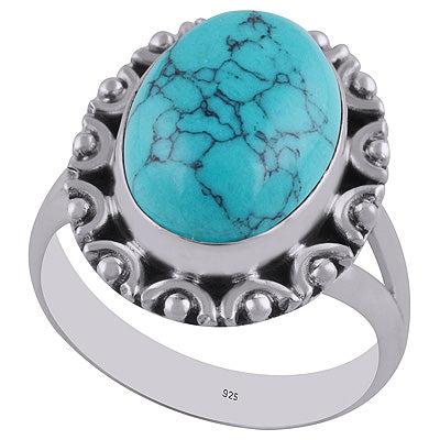 Turquoise 925 Sterling Silver Rings - R3402852-2