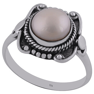 Pearl 925 Sterling Silver Rings - R3402854-13