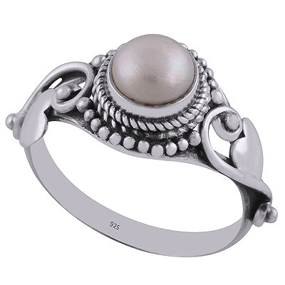 Pearl 925 Sterling Silver Rings - R3402855-13