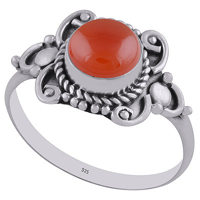 Carnelian 925 Sterling Silver Rings - R3402860-7