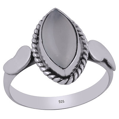 Alluring Twisted Wire Work Around Aqua Chalcedony Marquise Shape 925 Sterling Solid Silver Ring - R3403059-10