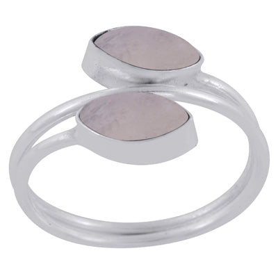 Beautiful Shank Around Rainbow Moonstone Marquise Shape 925 Sterling Solid Silver Ring - R3403397-4