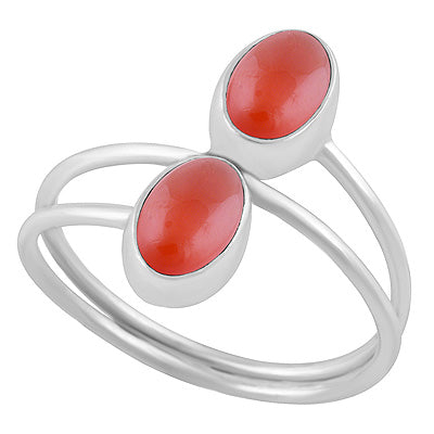 Stunning Shank Design Around Carnelian Oval Shape 925 Sterling Solid Silver Ring - R3403453-7