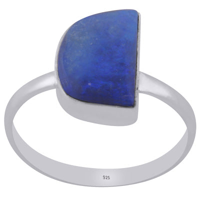 Plain Collet Natural Australian Opal Doublet Fancy Shape 925 Sterling Solid Silver Ring - R3403516-9