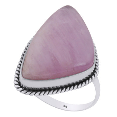 Authentic Wire Work Around Kunzite Fancy Shape 925 Sterling Solid Silver Ring - R3403544-4