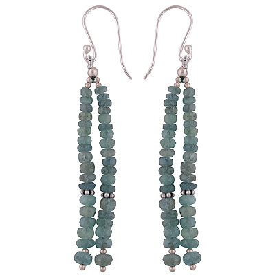 925 Sterling Silver Emerald Earrings - R3500305-15