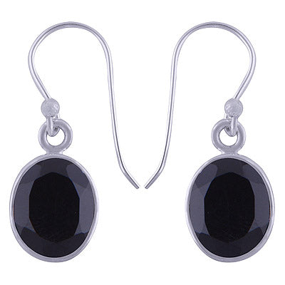 925 Sterling Silver Black Onyx Earrings - R3500495-106