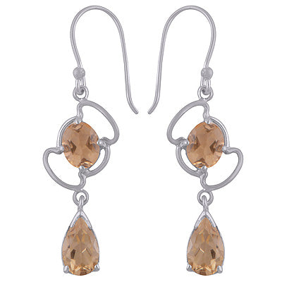 925 Sterling Silver Citrine Earrings - R3500564-53