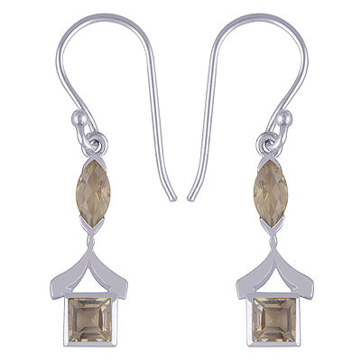 925 Sterling Silver Lemon Topaz Earrings - R3500566-103
