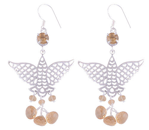 925 Sterling Silver Citrine Earrings - R3500628-12