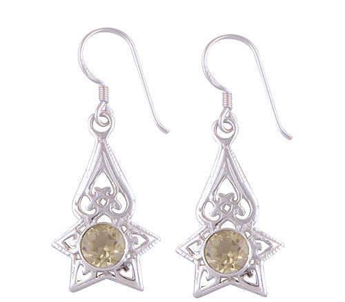 925 Sterling Silver Lemon Quartz Earrings - R3500755-20