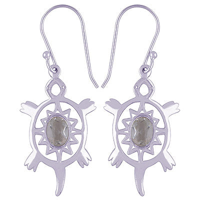 925 Sterling Silver Green Amethyst Earrings - R3500810-32