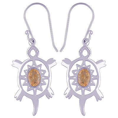925 Sterling Silver Citrine Earrings - R3500810-39