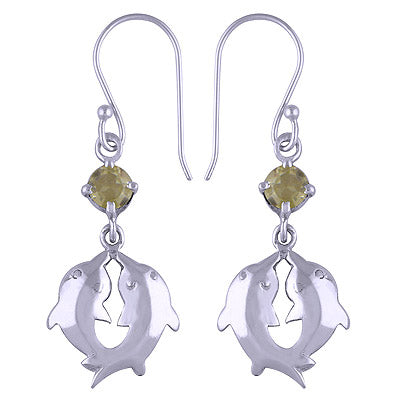 925 Sterling Silver Lemon Topaz Earrings - R3500812-45