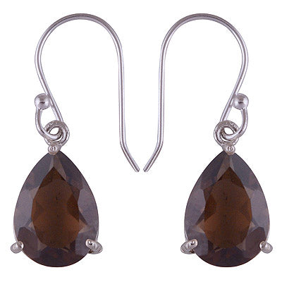 925 Sterling Silver Smoky Topaz Earrings - R3500830-23