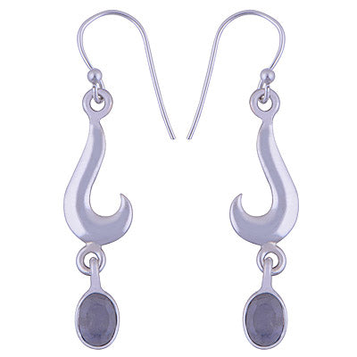 925 Sterling Silver Rainbow Moonstone Earrings - R3500905-18