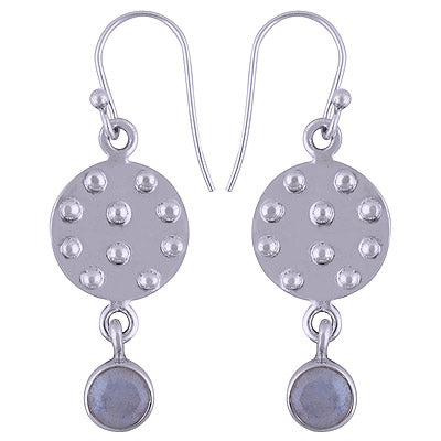 925 Sterling Silver Rainbow Moonstone Earrings - R3500906-18