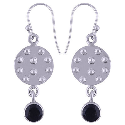 925 Sterling Silver Black Onyx Earrings - R3500906-27