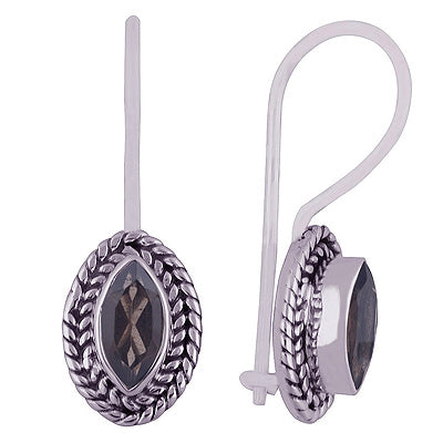 925 Sterling Silver Smoky Topaz Earrings - R3500935-88