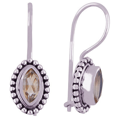 925 Sterling Silver Citrine Earrings - R3500936-15