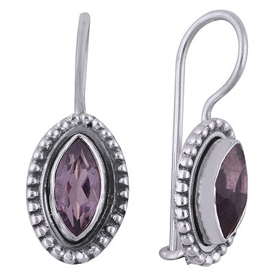 925 Sterling Silver Amethyst Earrings - R3500936-73