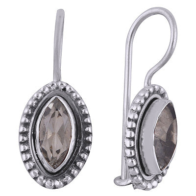 925 Sterling Silver Green Amethyst Earrings - R3500936-78