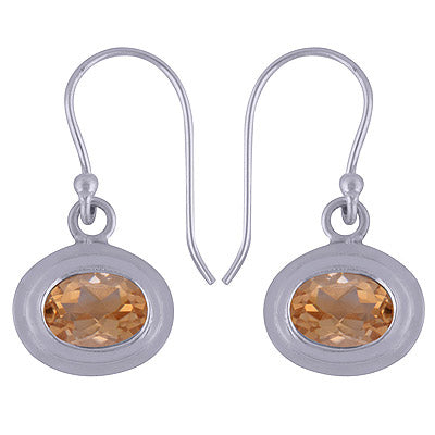 925 Sterling Silver Citrine Earrings - R3500943-37