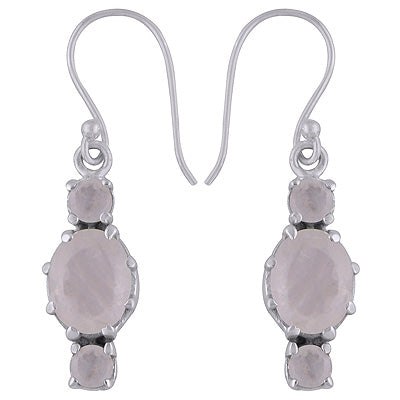 925 Sterling Silver Rainbow Moonstone Earrings - R3500959-18