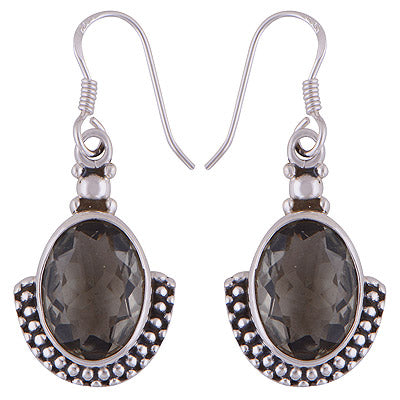 925 Sterling Silver Green Amethyst Earrings - R3501030-6