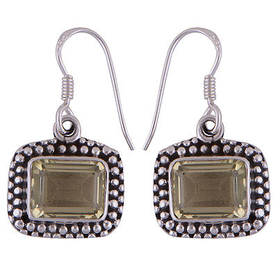 925 Sterling Silver Lemon Topaz Earrings - R3501032-22